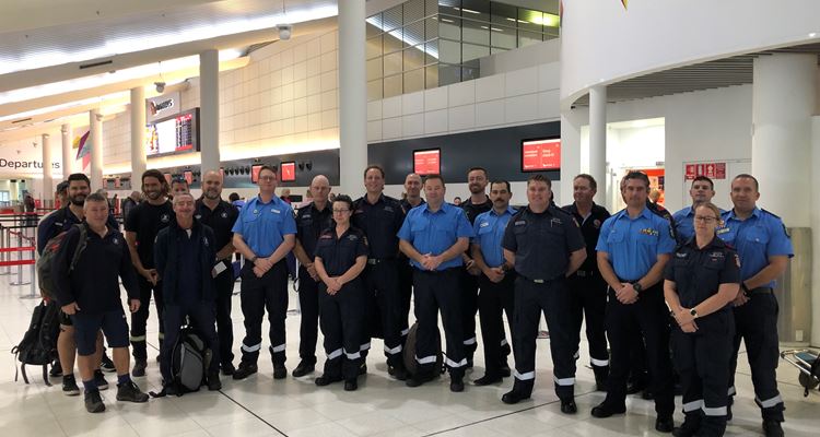 Volunteer firefighters from Perth and regional WA and Parks and DBCA Wildlife staff bound for Canada