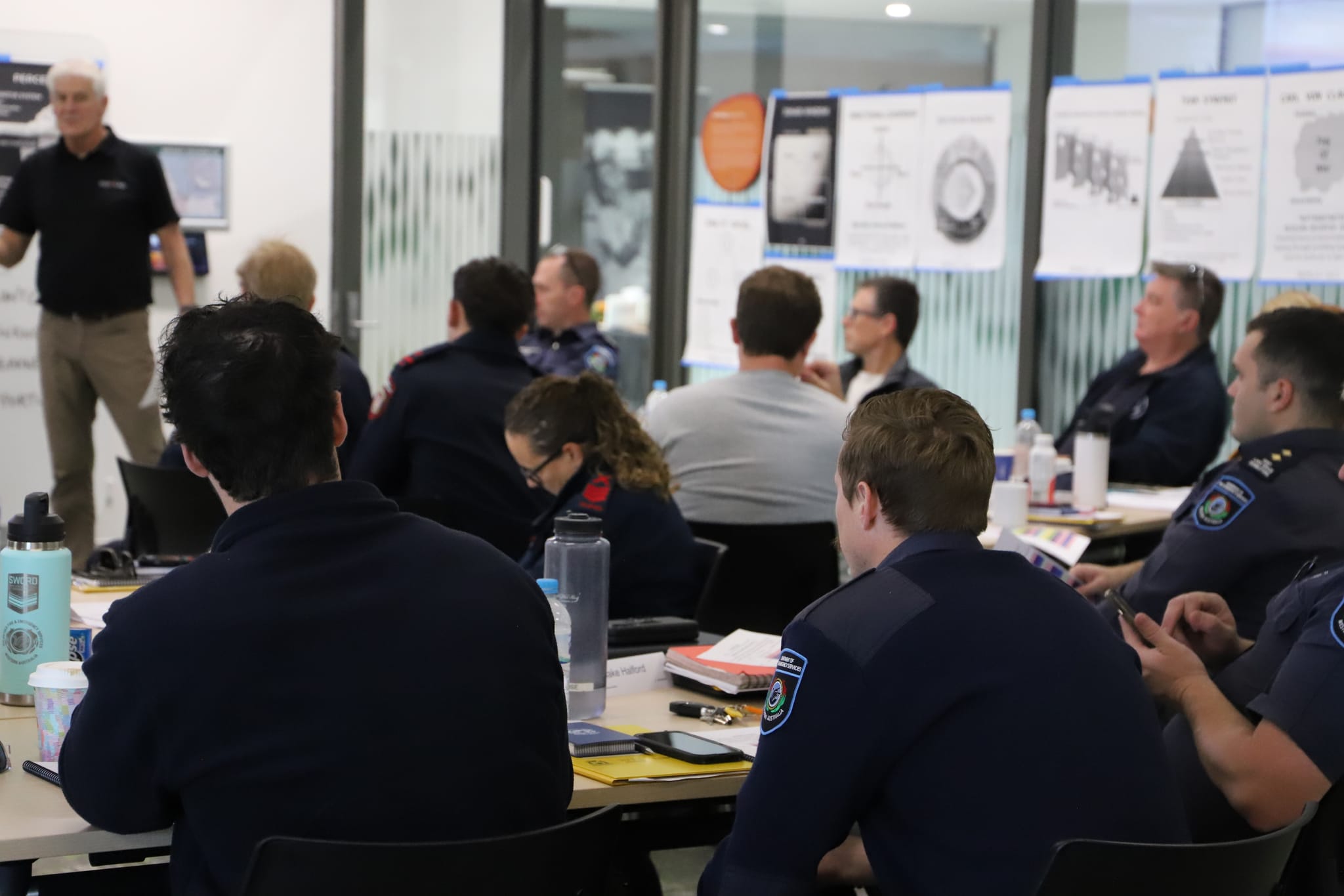 Students undertaking Incident Leadership training course 
