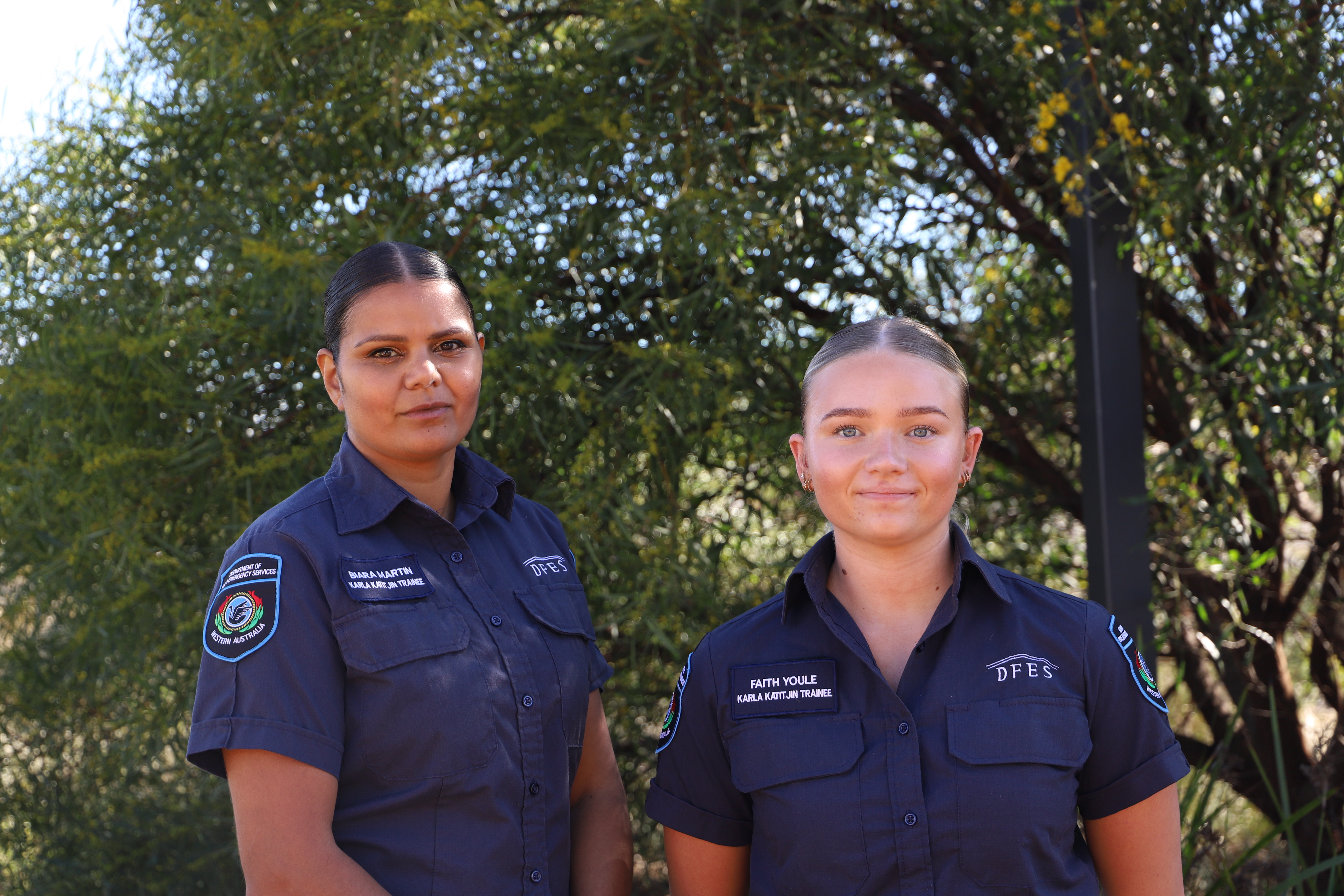 Karla Katitjin Trainees - Biara Martin and Faith Youle 