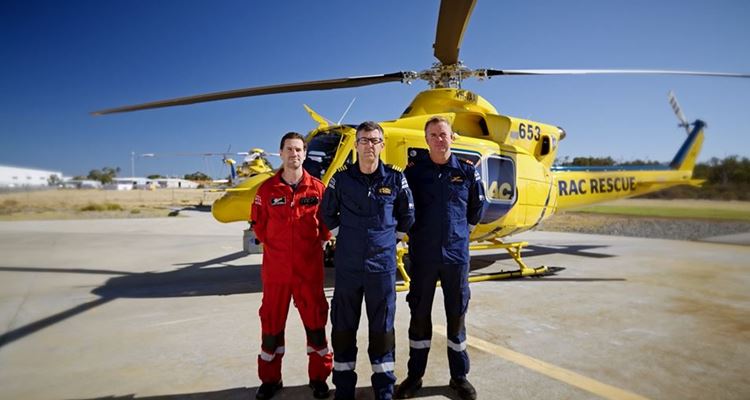 RAC Rescue Pilot Ron van Heerden (centre) shares the impact of road trauma on first responders