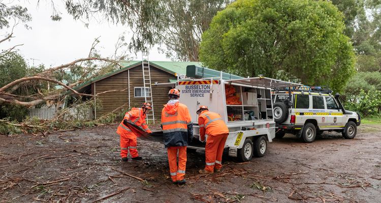 Busselton SES responding to a request for assistance