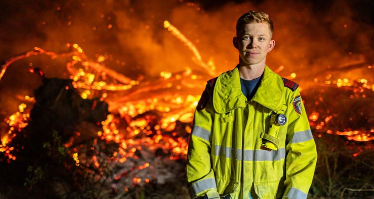 Firefighting Young Person of the Year Dylan Goldup